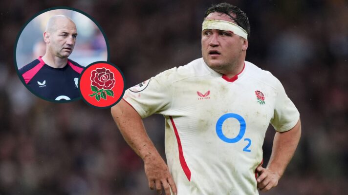 A two layered image of Steve Borthwick and Jamie George