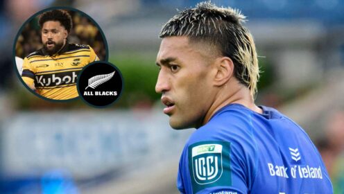 Rieko Ioane and an inset of Fehi Fineanganofo.