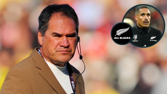 All Blacks head coach Dave Rennie and New Zealand Test centurion Aaron Smith (inset).