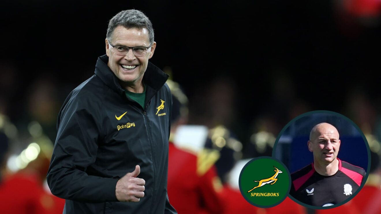 two layer image of Rassie Erasmus and Steve Borthwick