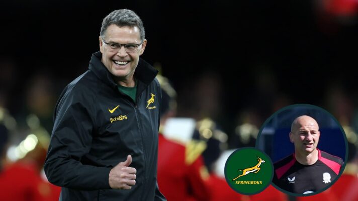 two layer image of Rassie Erasmus and Steve Borthwick