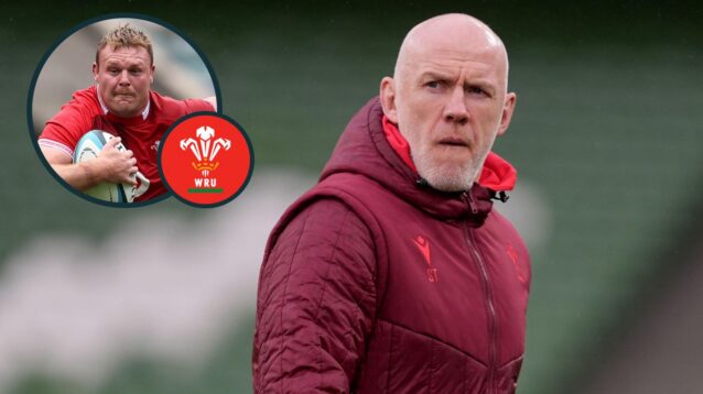 A two layered image of Steve Tandy and Dewi Lake