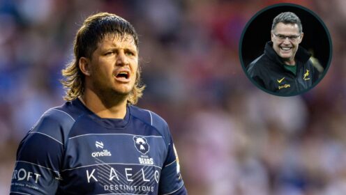 A two layered image of Benhard Janse van Rensburg and Rassie Erasmus