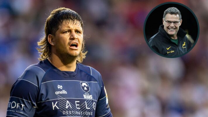 A two layered image of Benhard Janse van Rensburg and Rassie Erasmus