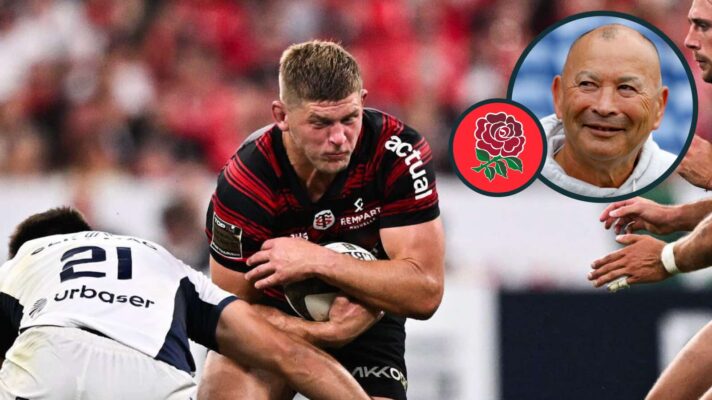 Jack Willis and an inset of Eddie Jones.