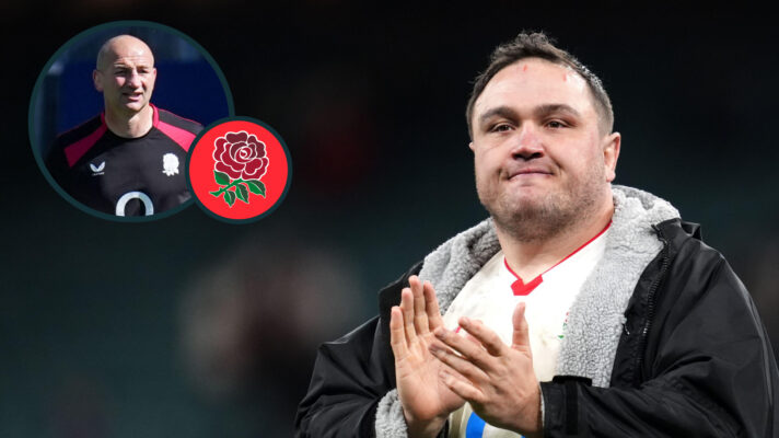 England captain Jamie George and head coach Steve Borthwick.