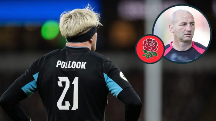A two layered image of Henry Pollock and Steve Borthwick
