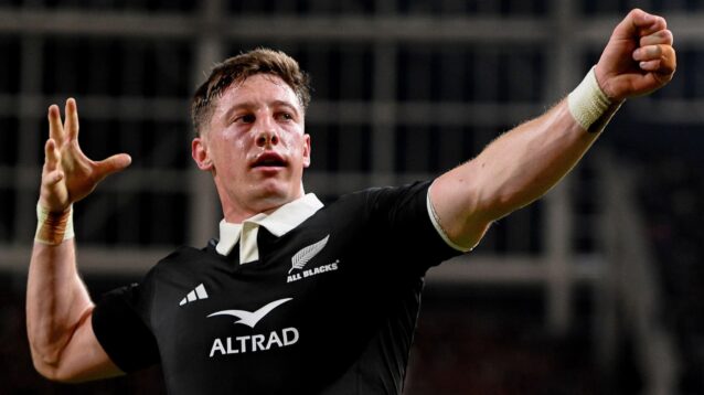 Cam Roigard and Will Jordan braces see All Blacks kick-start Dave Rennie era with epic helter-skelter victory over France