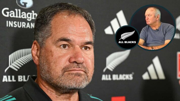 All Blacks boss Dave Rennie and legendary coach Sir Graham Henry (inset).