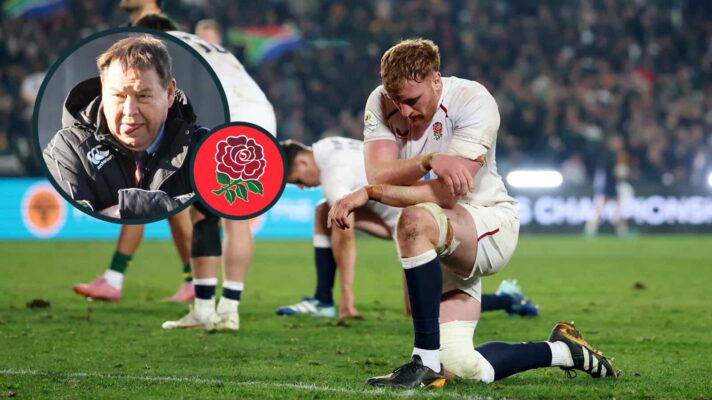 ngland forward Ollie Chessum (credit:Guido Comisso, Nations Championship) and an inset of ex-All Blacks boss Sir Steve Hansen.