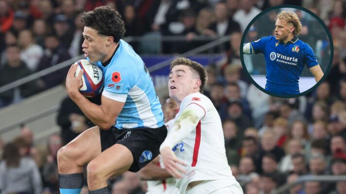 Caleb Muntz starts at fly-half for Fiji against England.