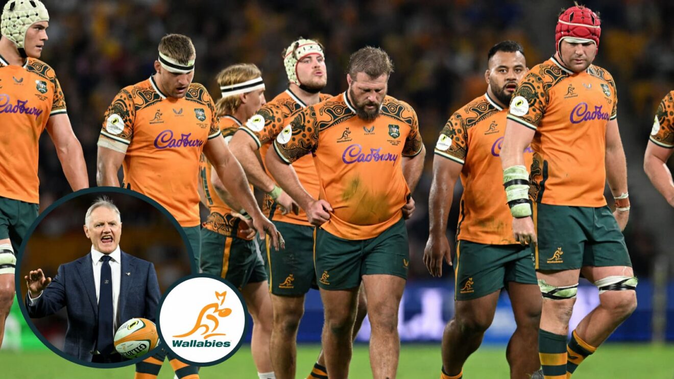 Wallabies looking dejected in France fixture.