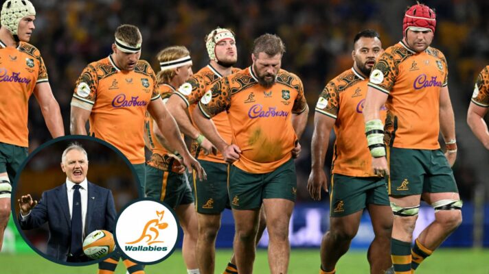 Wallabies looking dejected in France fixture.