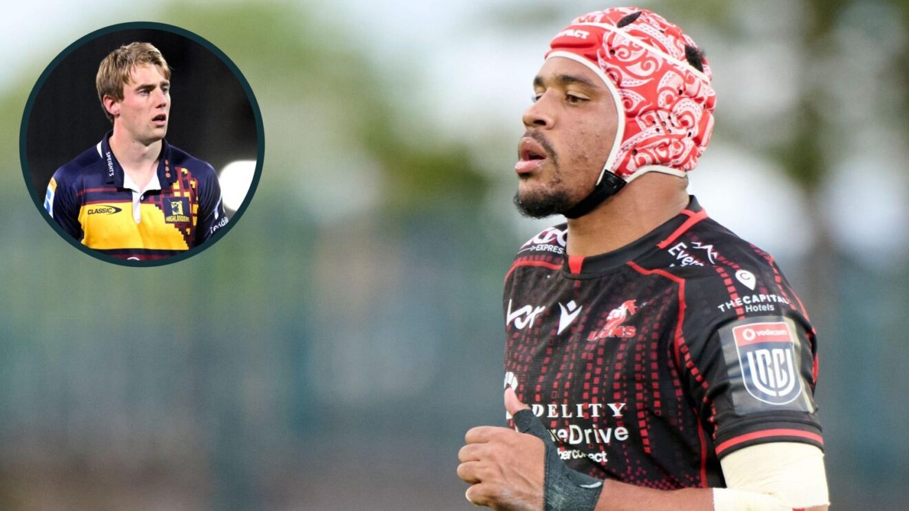 A two layered image of Darrien Landsberg (right) and Cam Millar (left)