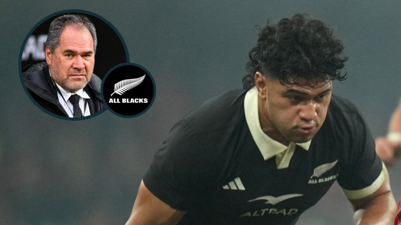 Dropped All Blacks back-rower Wallace Sititi and head coach Dave Rennie (inset).