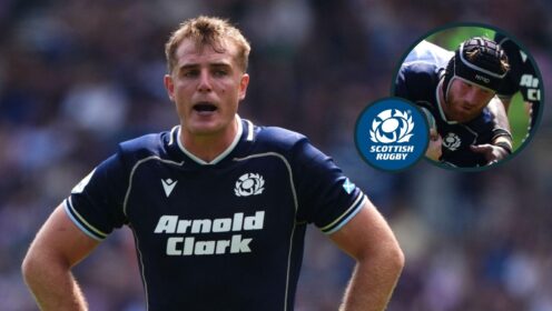 A two layered image of Stafford McDowall (left) and Gregor Brown (right)