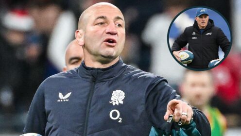 two layer image of england and argentina rugby