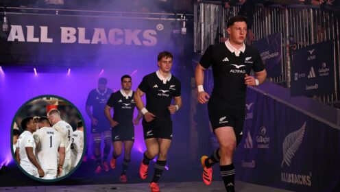 two layer image of All B Blacks and England