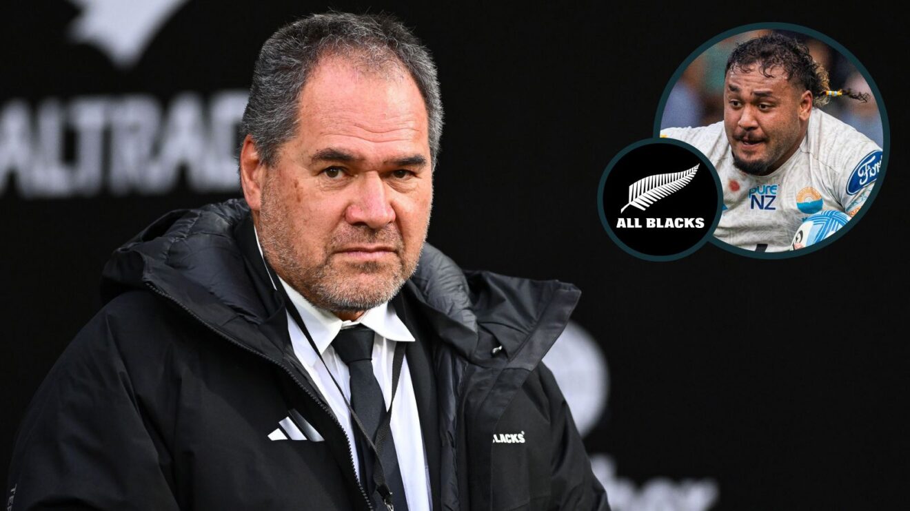A two layered image of Dave Rennie and Semisi Tupou Ta'eiloa