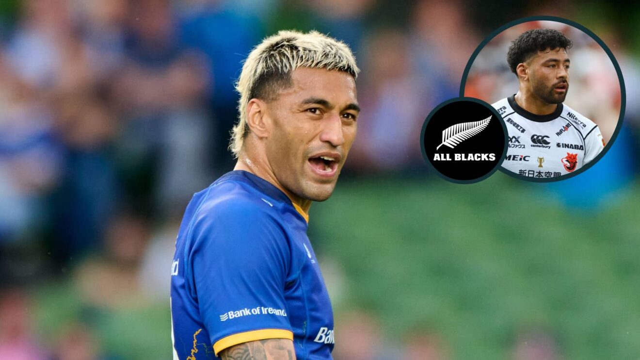 All Blacks Rieko Ioane and Richie Mo'unga