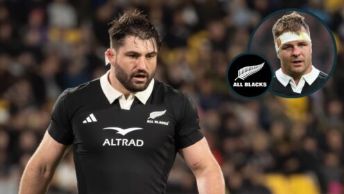 All Blacks flankers Luke Jacobson and Sam Cane