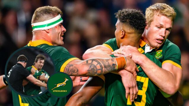 Two layer image of Springboks and Eben Etzebeth