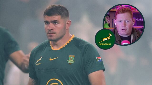 Springboks Malcolm Marx and Steven Kitshoff