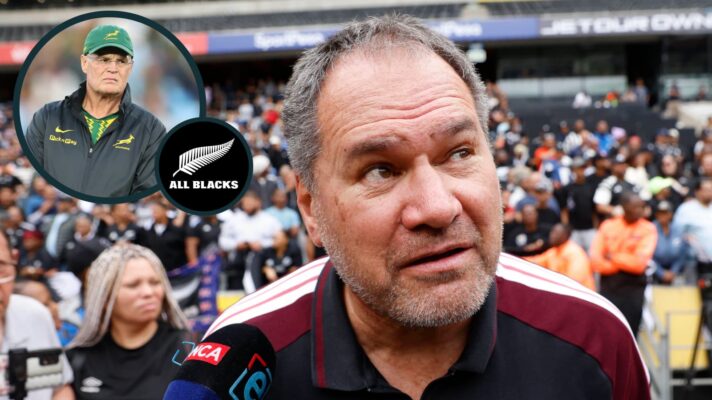 two layer image of All Blacks and Springboks