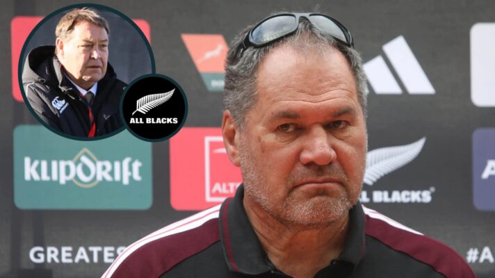 All Blacks head coach Dave Rennie and former New Zealand boss Sir Steve Hansen (inset).