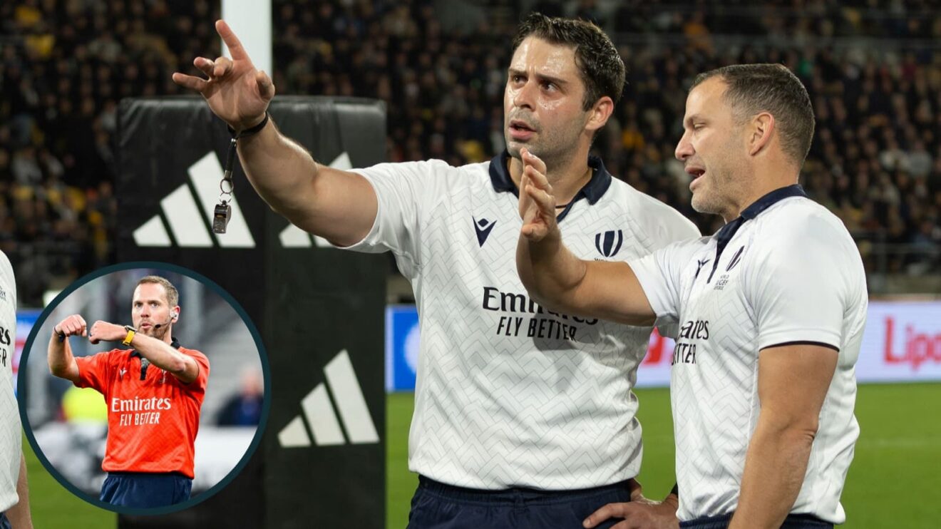 Nika Amashukeli, Karl Dickson and Angus Gardner are three of the four Test referees.