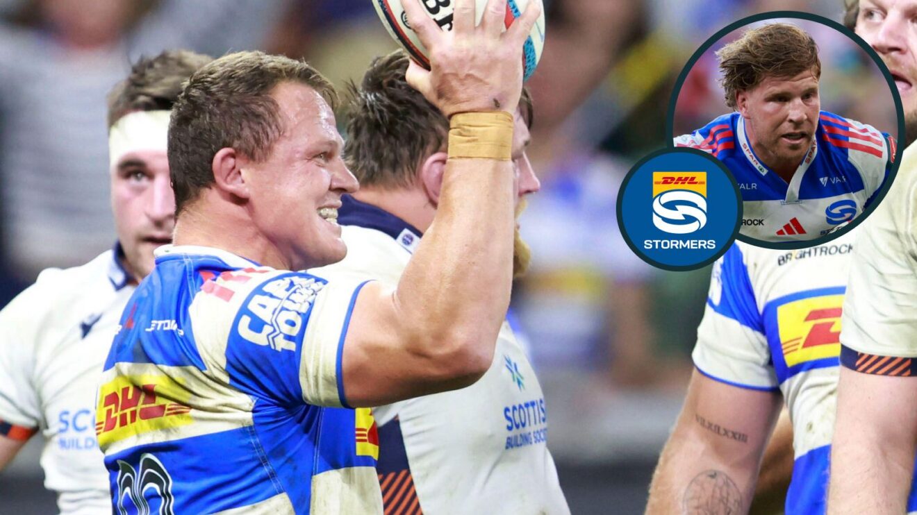 A two layered image of Deon Fourie (left) and Evan Roos (right)