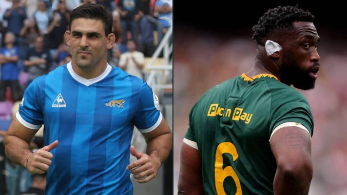 Argentina captain Pablo Matera and Springboks skipper Siya Kolisi.
