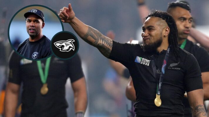 All Blacks great Ma'a Nonu and an inset of Sharks head coach JP Pietersen