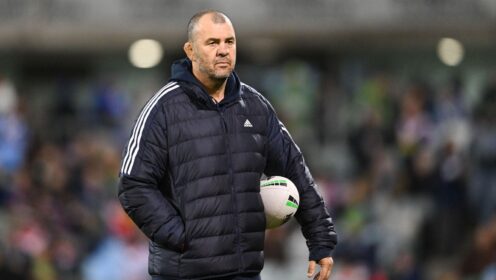 Michael Cheika coaching for the Sydney Roosters in 2026