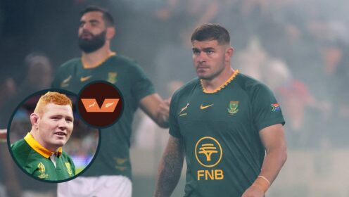 two layer image of Springbok rugby