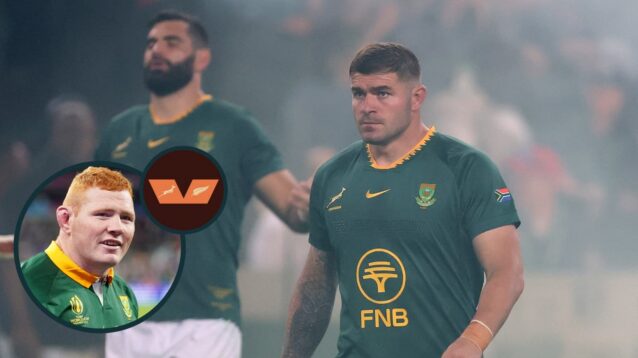 two layer image of Springbok rugby