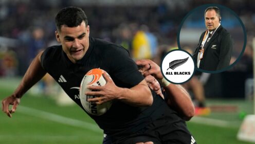 two layer image of the All Blacks