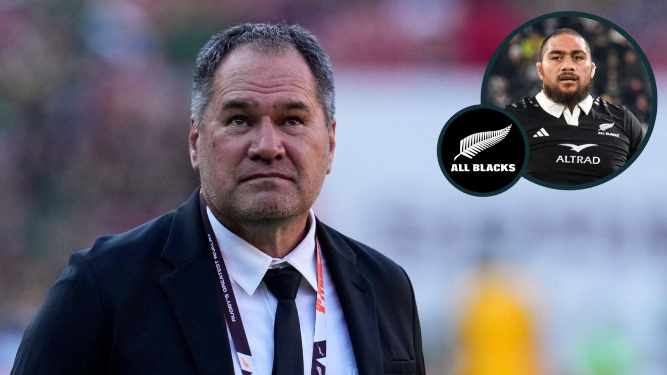 A two layered image of Dave Rennie and Ofa Tu’ungafasi