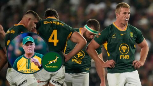 two layer image of Springboks rugby