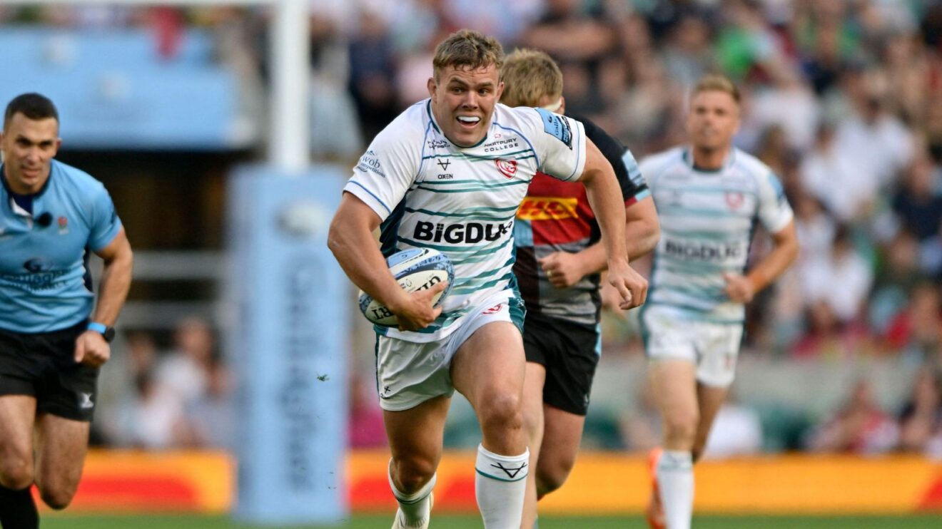 Gloucester hooker Jack Singleton in action v Harlequins in 2024/25