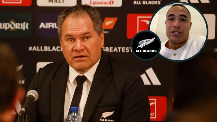 All Blacks boss Dave Rennie and legendary scrum-half Aaron Smith (inset).