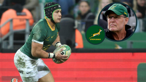 Cheslin Kolbe and Rassie Erasmus pic