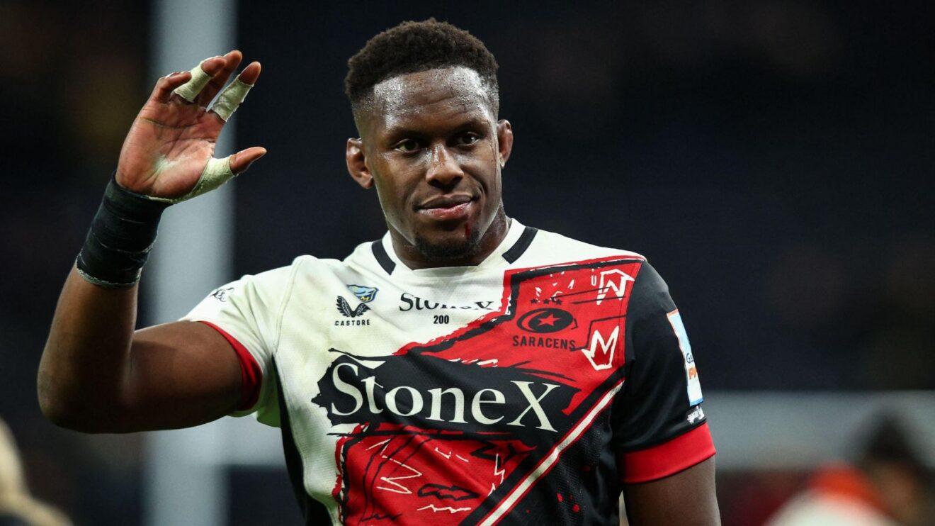 Maro Itoje in action for Saracens in 2025/26