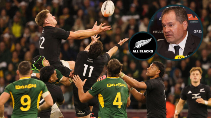 Jordie Barrett and Dave Rennie photo