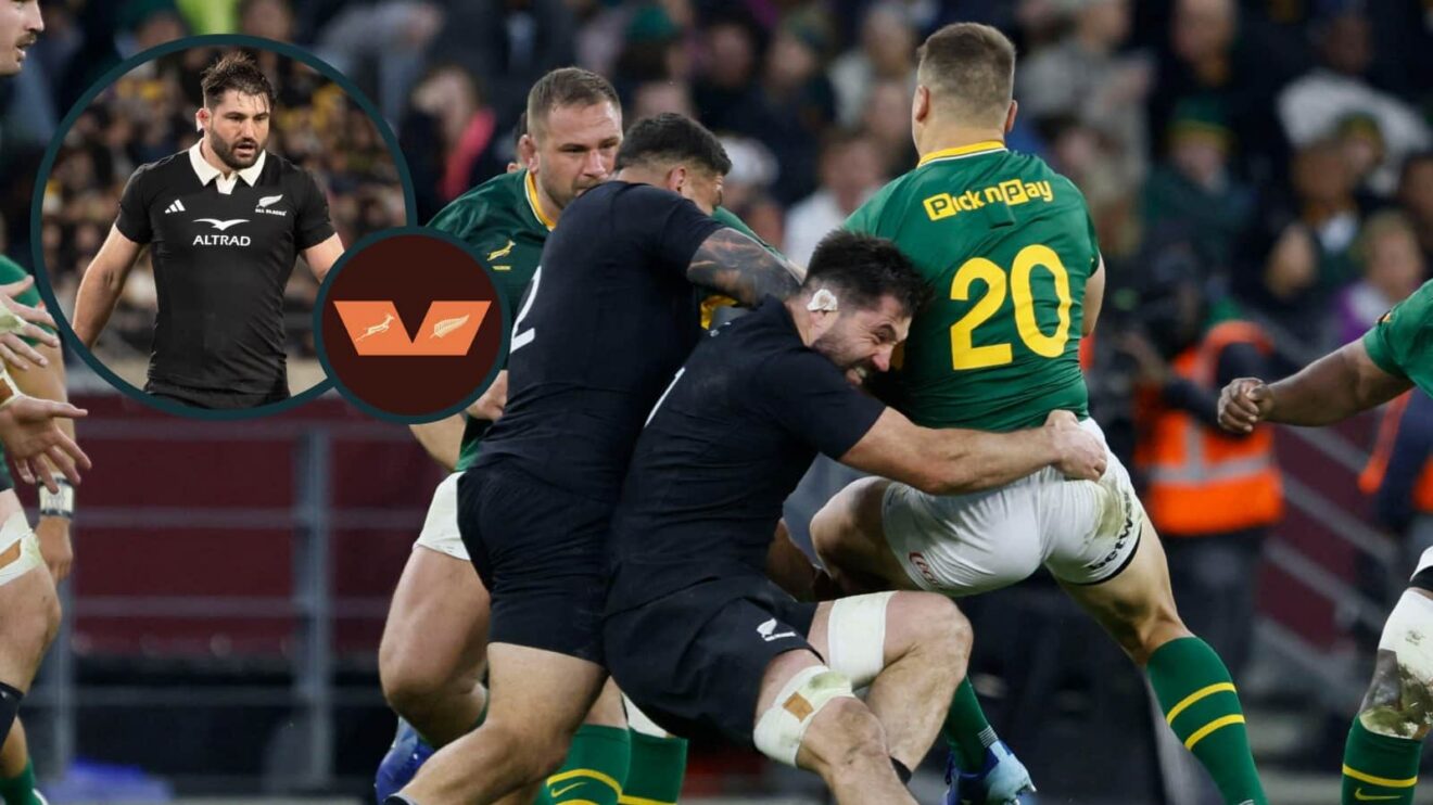 Luke Jacobson during the Rugby's Greatest Rivalry match between the Springboks and All Blacks.