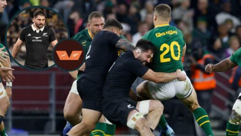 Luke Jacobson during the Rugby's Greatest Rivalry match between the Springboks and All Blacks.