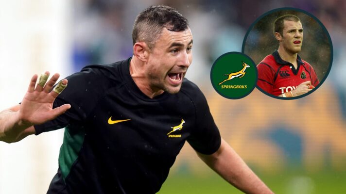 two layer image of Springbok and Munster rugby