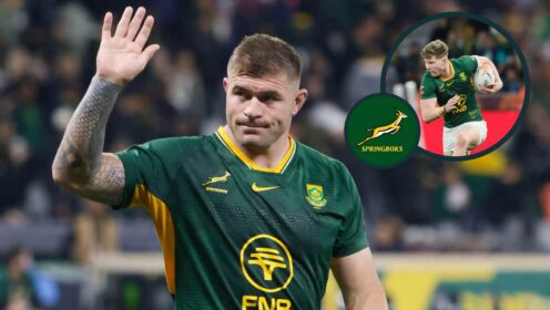 Springboks Malcolm Marx and Ethan Hooker