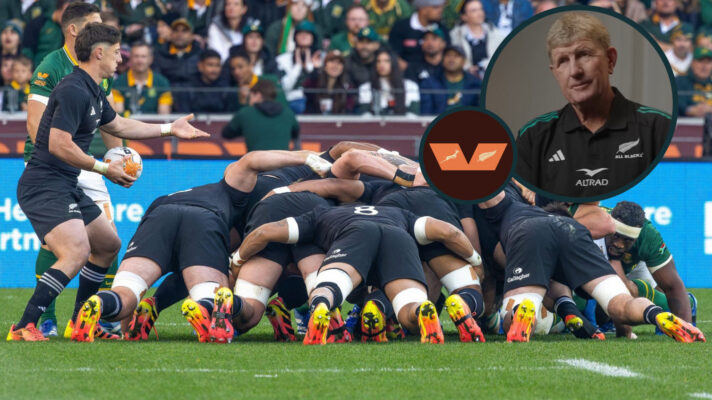 Neil Barnes and NZ v SA scrum image