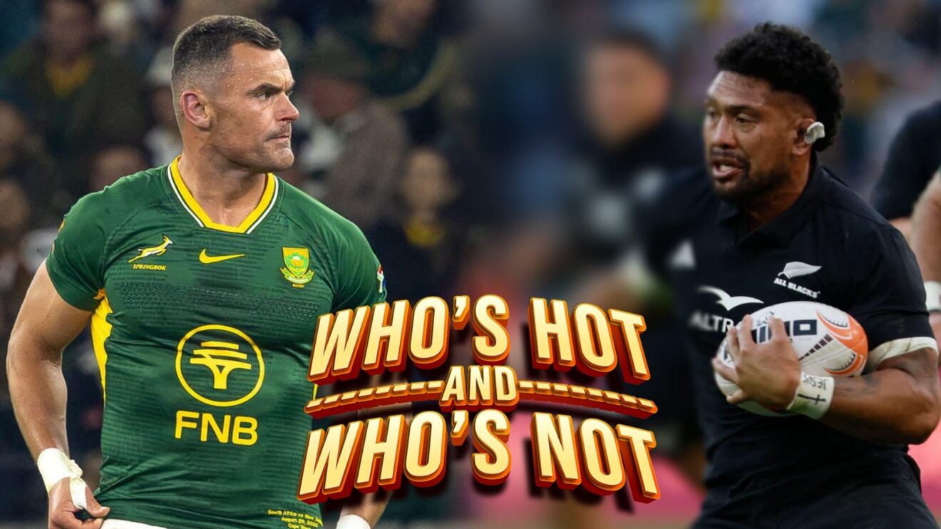 two layer image of Springbok and All Black rugby
